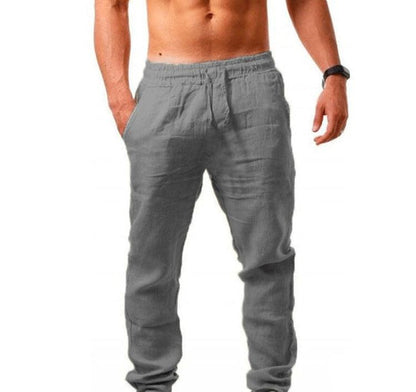 Breathable Cotton And Linen Loose Casual Sports Trousers - Vogue Aura