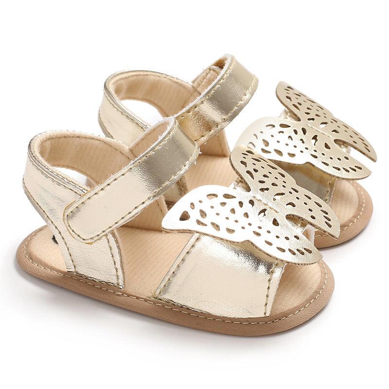 Butterfly baby sandals PU leather baby girls boys Nonslip soft soled Casual Sandals - Vogue Aura