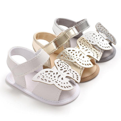 Butterfly baby sandals PU leather baby girls boys Nonslip soft soled Casual Sandals - Vogue Aura