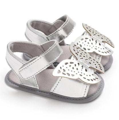 Butterfly baby sandals PU leather baby girls boys Nonslip soft soled Casual Sandals - Vogue Aura