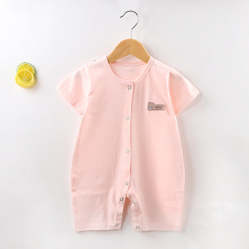 Summer Short Sleeved Baby Jumpsuit Hoodie - Vogue Aura