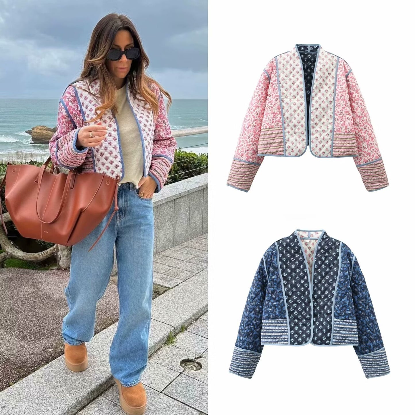 Traditional Middle Asian Double-Sided Quilted Jacket - Vogue Aura