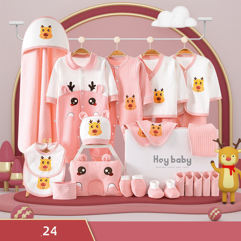 Elegant Pure Cotton Baby Clothes Gift Set