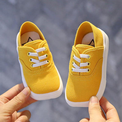 Canvas Shoes Korean Board Shoes Boys Baby White Shoes - Vogue Aura