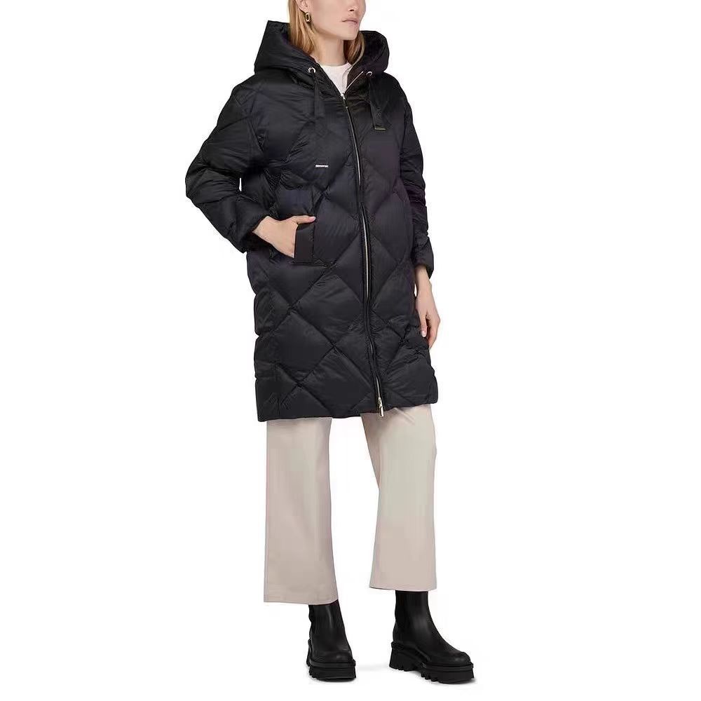 Women's Classic Diamond Lattice Down Jacket - Vogue Aura