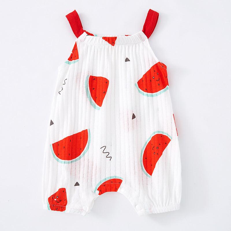 Charming Baby Cotton Sling One-Piece Summer Outfit - Vogue Aura