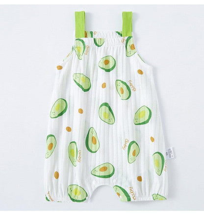 Charming Baby Cotton Sling One-Piece Summer Outfit - Vogue Aura