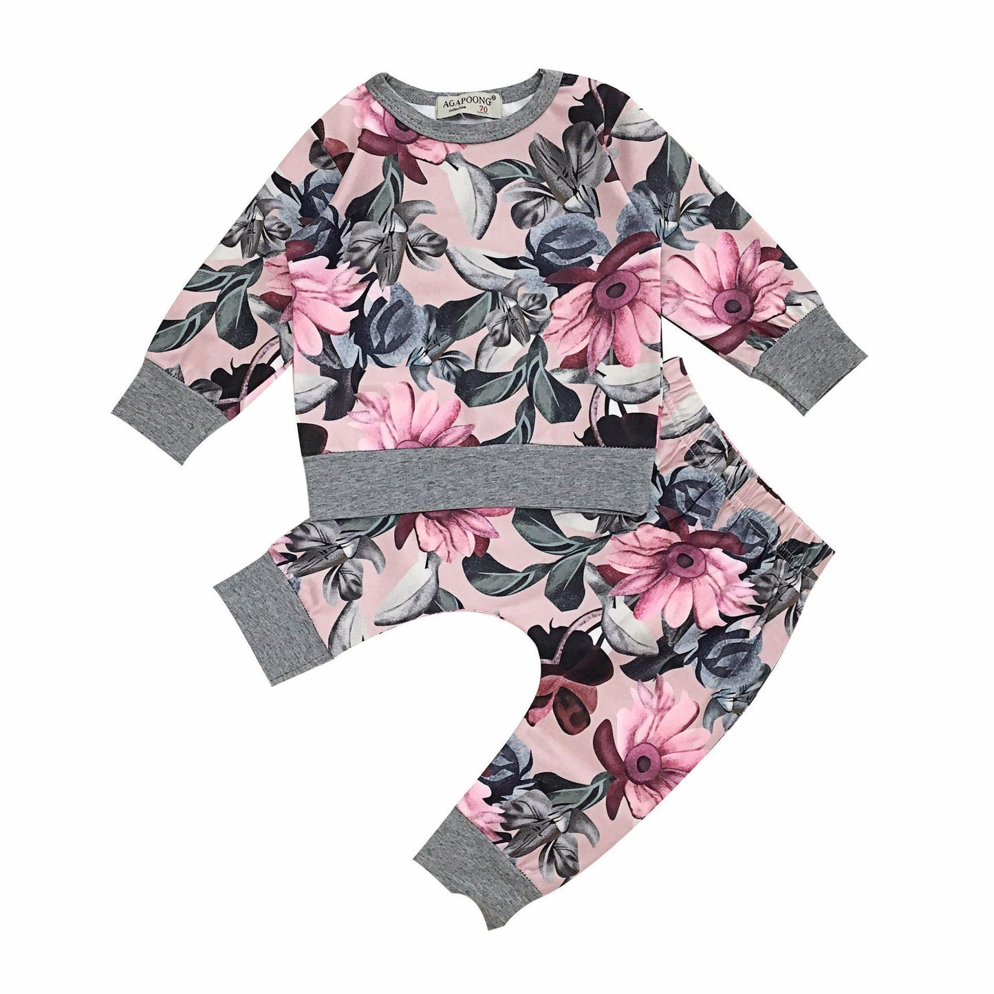 Charming Floral Print Baby Girl Outfit Set – Newborn to Toddler Clothing Collection - Vogue Aura