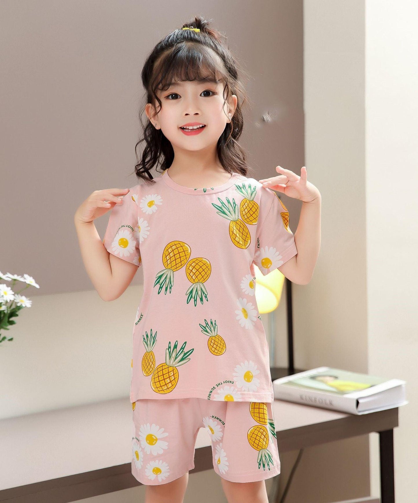 Charming Korean-Inspired Kids' Pajama Set for Cozy Home Relaxation - Vogue Aura