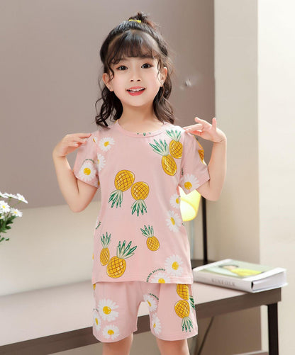 Charming Korean-Inspired Kids' Pajama Set for Cozy Home Relaxation - Vogue Aura