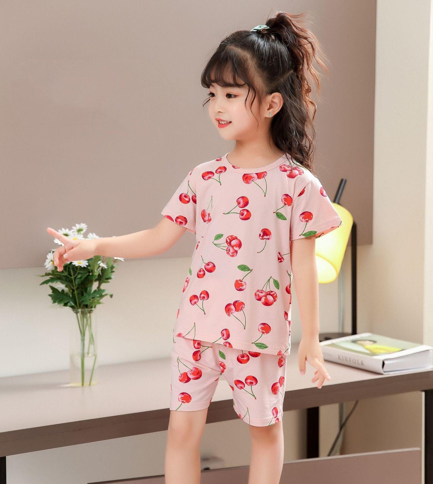 Charming Korean-Inspired Kids' Pajama Set for Cozy Home Relaxation - Vogue Aura