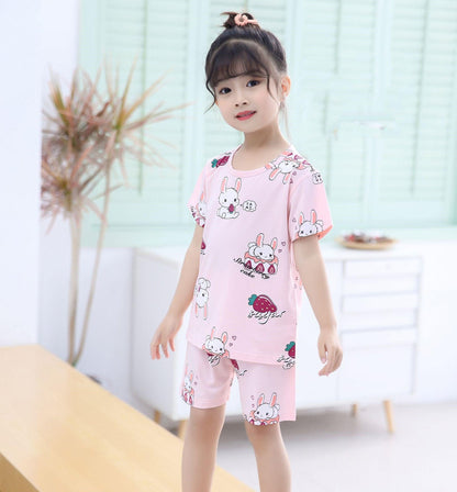 Charming Korean-Inspired Kids' Pajama Set for Cozy Home Relaxation - Vogue Aura