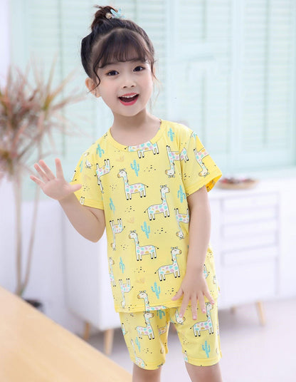 Charming Korean-Inspired Kids' Pajama Set for Cozy Home Relaxation - Vogue Aura