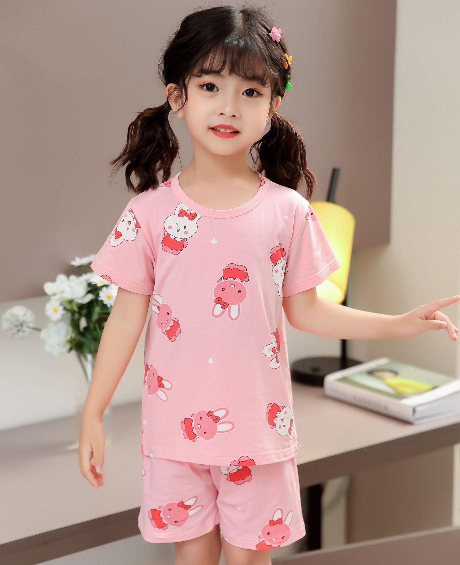 Charming Korean-Inspired Kids' Pajama Set for Cozy Home Relaxation - Vogue Aura