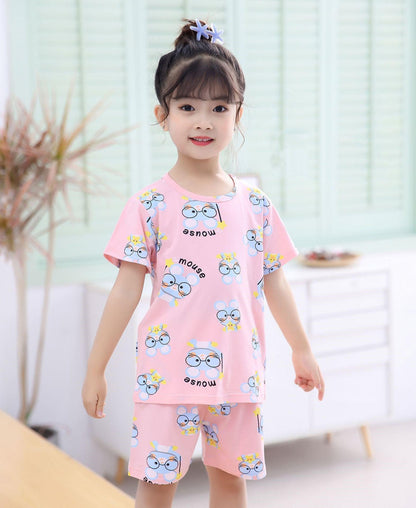 Charming Korean-Inspired Kids' Pajama Set for Cozy Home Relaxation - Vogue Aura