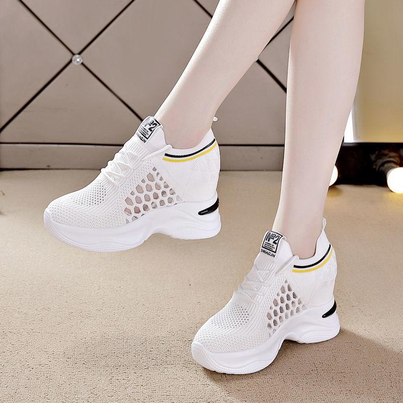 Chic Breathable Slimming Sneakers with Height Boosting Insoles for Women - Vogue Aura