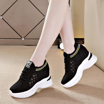 Chic Breathable Slimming Sneakers with Height Boosting Insoles for Women - Vogue Aura