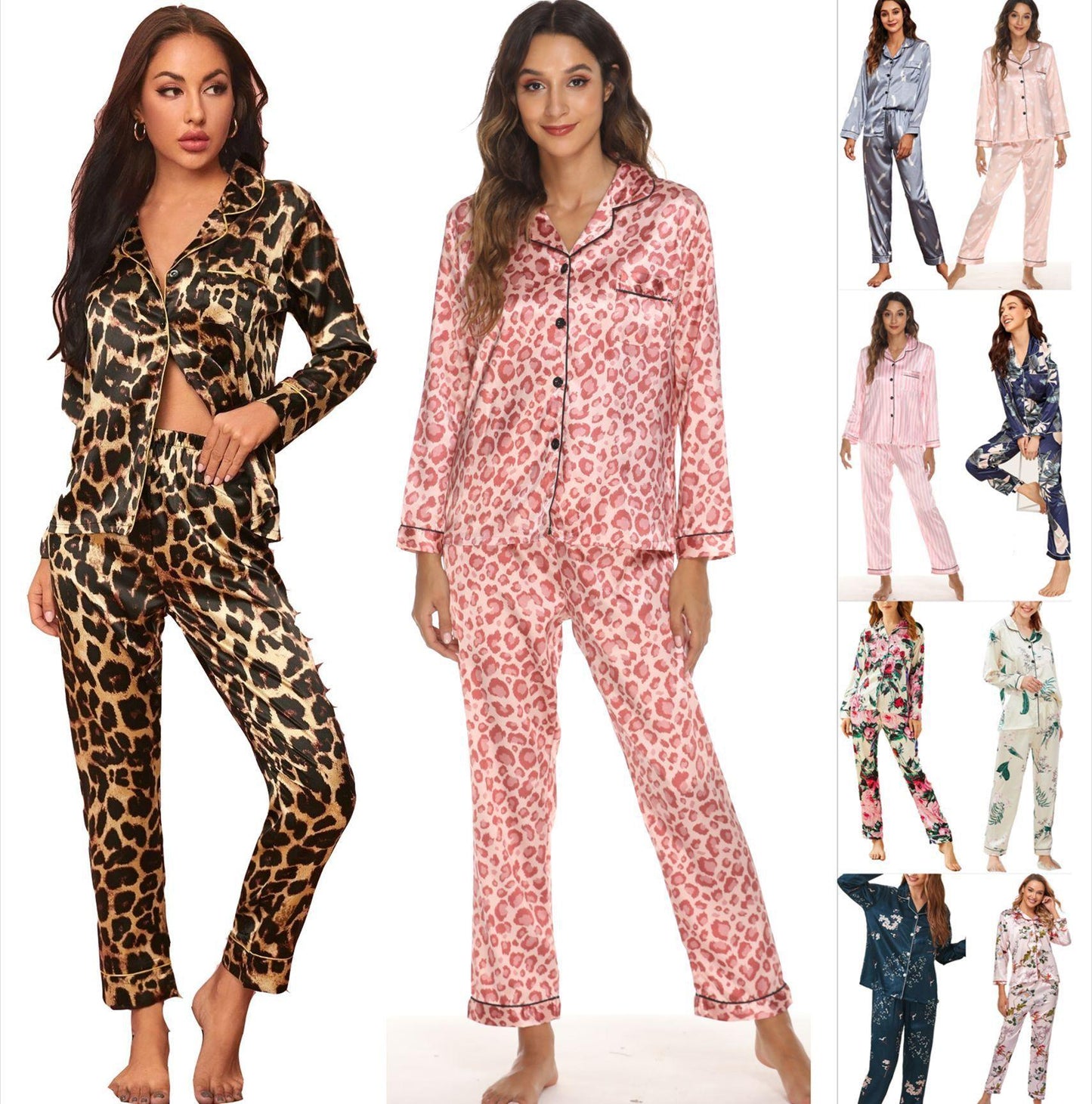 Chic European-American Women's Pajama Set for Luxurious Comfort - Vogue Aura