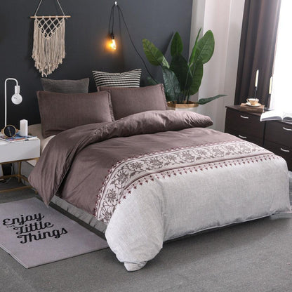 Chic Minimalist Polyester Bedding Collection - Vogue Aura