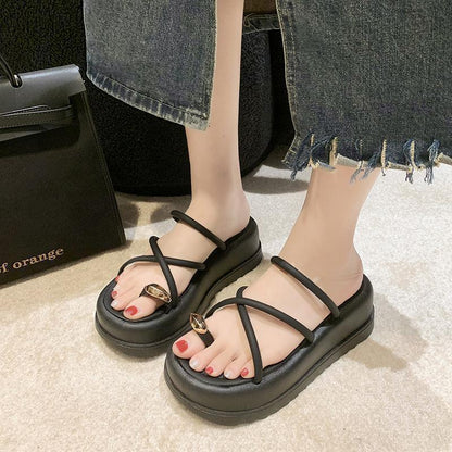 Chic Retro Platform Sandals for Effortless Summer Style - Vogue Aura