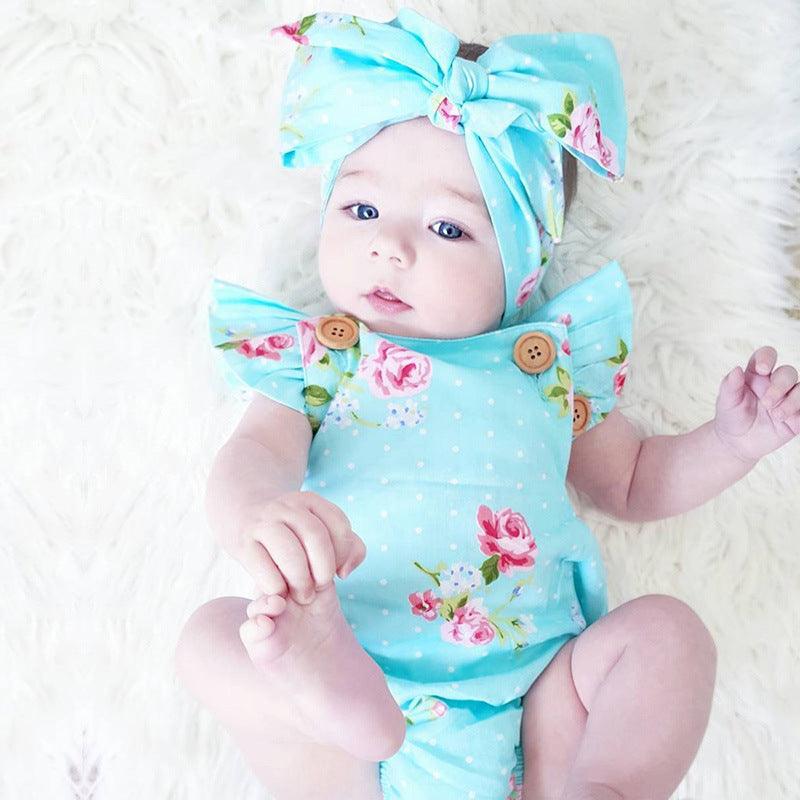 Chic Summer Set for Baby Girls - Sleeveless Chiffon Outfit 2-Piece - Vogue Aura