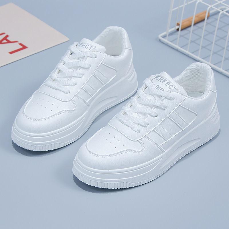 Chic Summer White Sneakers for Women - Versatile Casual Sports Style - Vogue Aura