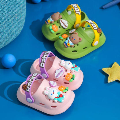 Children's Slippers Summer Cute Outdoor Soft Bottom Non-slip Boys And Girls Sandals Infant Kid Baby Hole Shoes - Vogue Aura