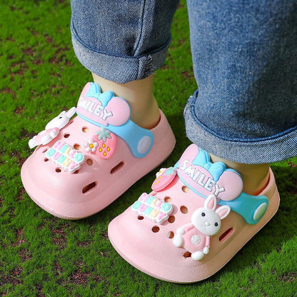 Children's Slippers Summer Cute Outdoor Soft Bottom Non-slip Boys And Girls Sandals Infant Kid Baby Hole Shoes - Vogue Aura