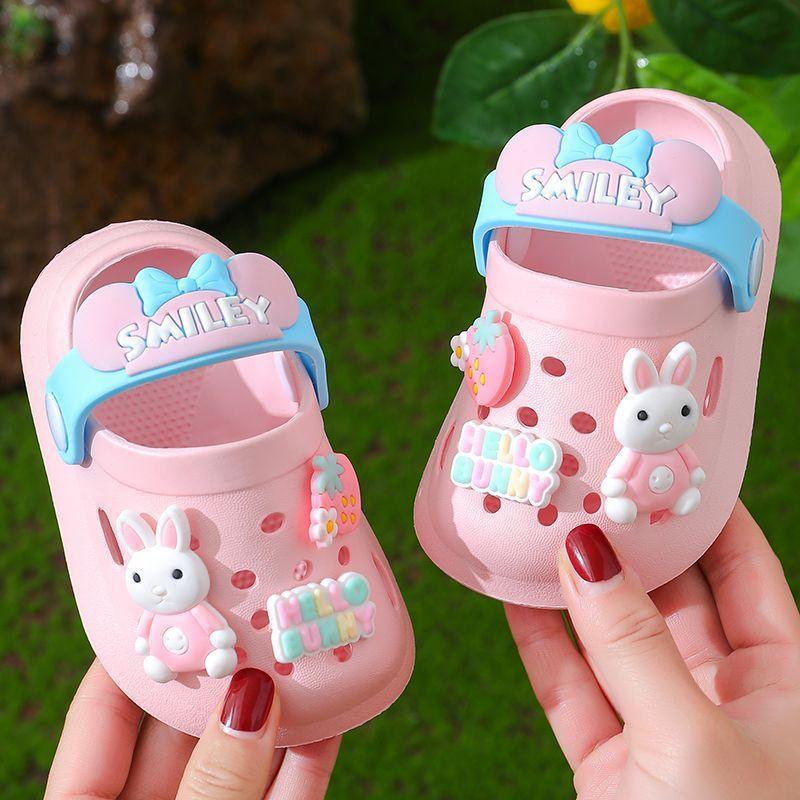 Children's Slippers Summer Cute Outdoor Soft Bottom Non-slip Boys And Girls Sandals Infant Kid Baby Hole Shoes - Vogue Aura