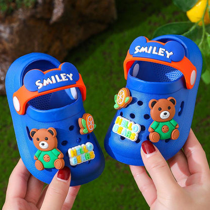 Children's Slippers Summer Cute Outdoor Soft Bottom Non-slip Boys And Girls Sandals Infant Kid Baby Hole Shoes - Vogue Aura