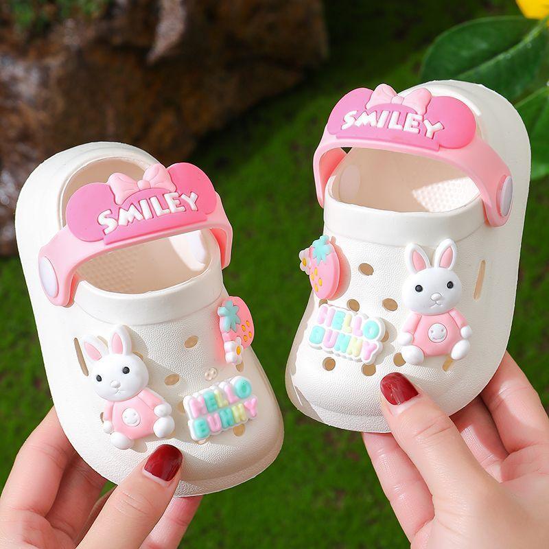 Children's Slippers Summer Cute Outdoor Soft Bottom Non-slip Boys And Girls Sandals Infant Kid Baby Hole Shoes - Vogue Aura