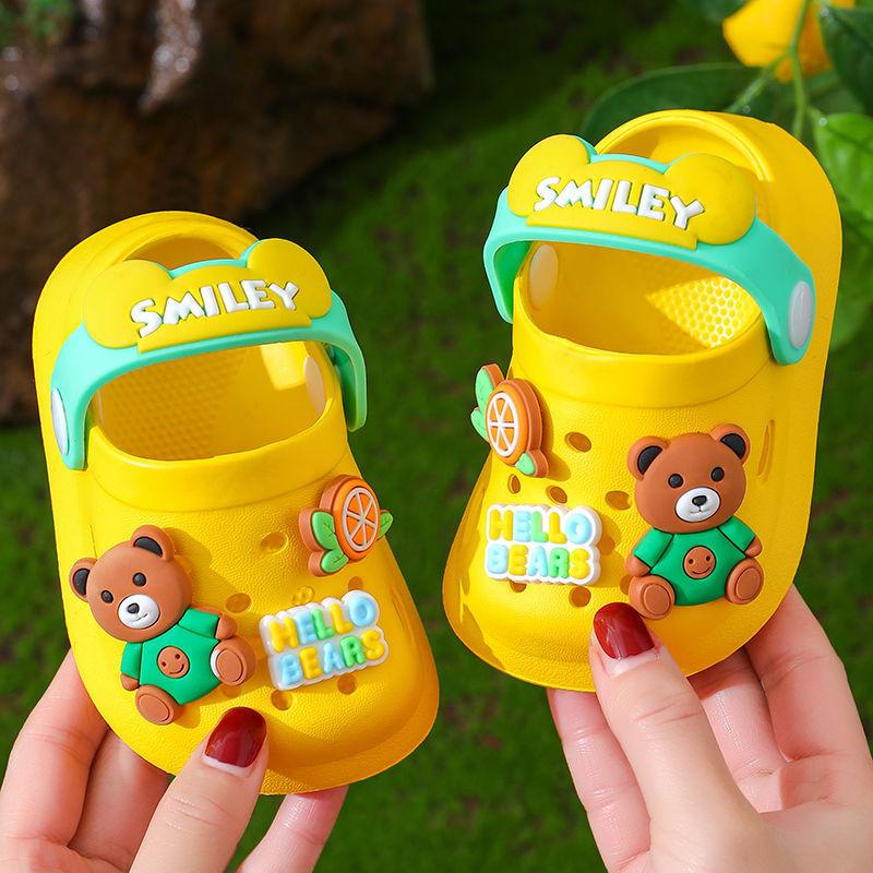 Children's Slippers Summer Cute Outdoor Soft Bottom Non-slip Boys And Girls Sandals Infant Kid Baby Hole Shoes - Vogue Aura