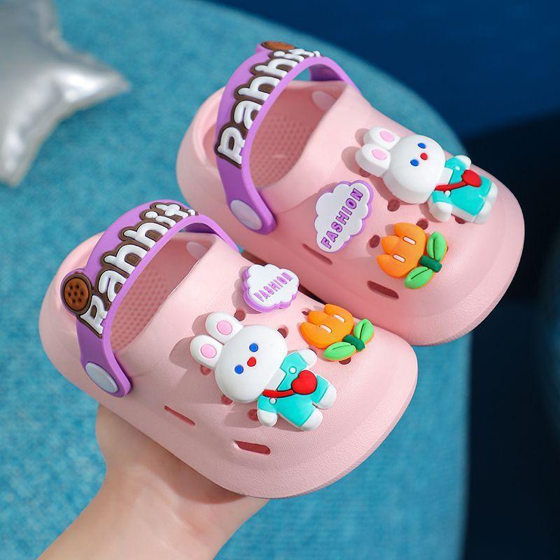 Children's Slippers Summer Cute Outdoor Soft Bottom Non-slip Boys And Girls Sandals Infant Kid Baby Hole Shoes - Vogue Aura