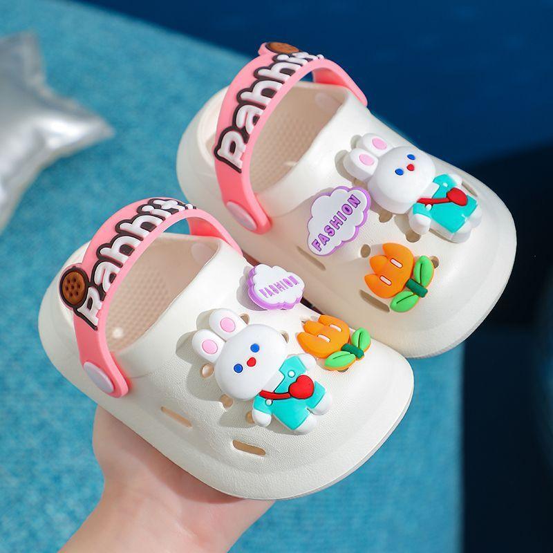 Children's Slippers Summer Cute Outdoor Soft Bottom Non-slip Boys And Girls Sandals Infant Kid Baby Hole Shoes - Vogue Aura