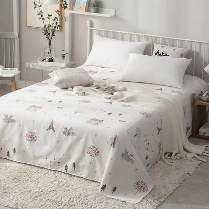 Vibrant Cotton Print Bed Sheets - Vogue Aura