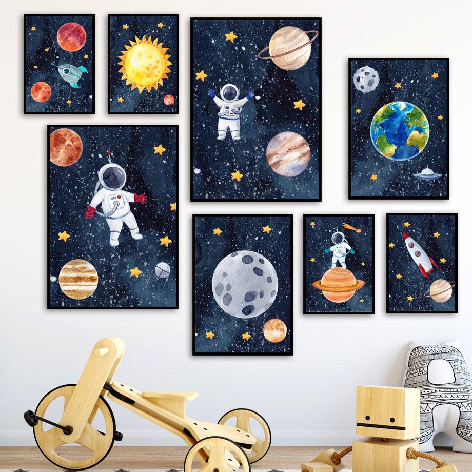 Cosmic Explorer Canvas Art Print - Vogue Aura