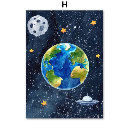 Cosmic Explorer Canvas Art Print - Vogue Aura