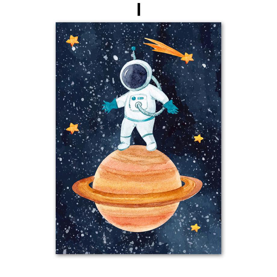 Cosmic Explorer Canvas Art Print - Vogue Aura