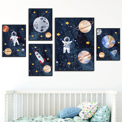 Cosmic Explorer Canvas Art Print - Vogue Aura