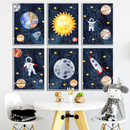 Cosmic Explorer Canvas Art Print - Vogue Aura