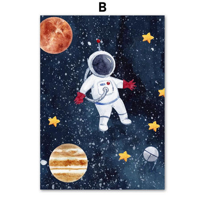 Cosmic Explorer Canvas Art Print - Vogue Aura