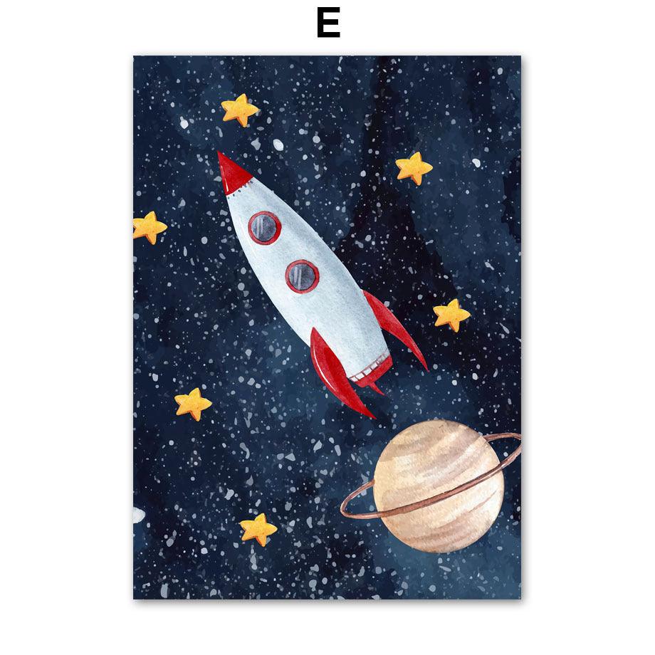 Cosmic Explorer Canvas Art Print - Vogue Aura