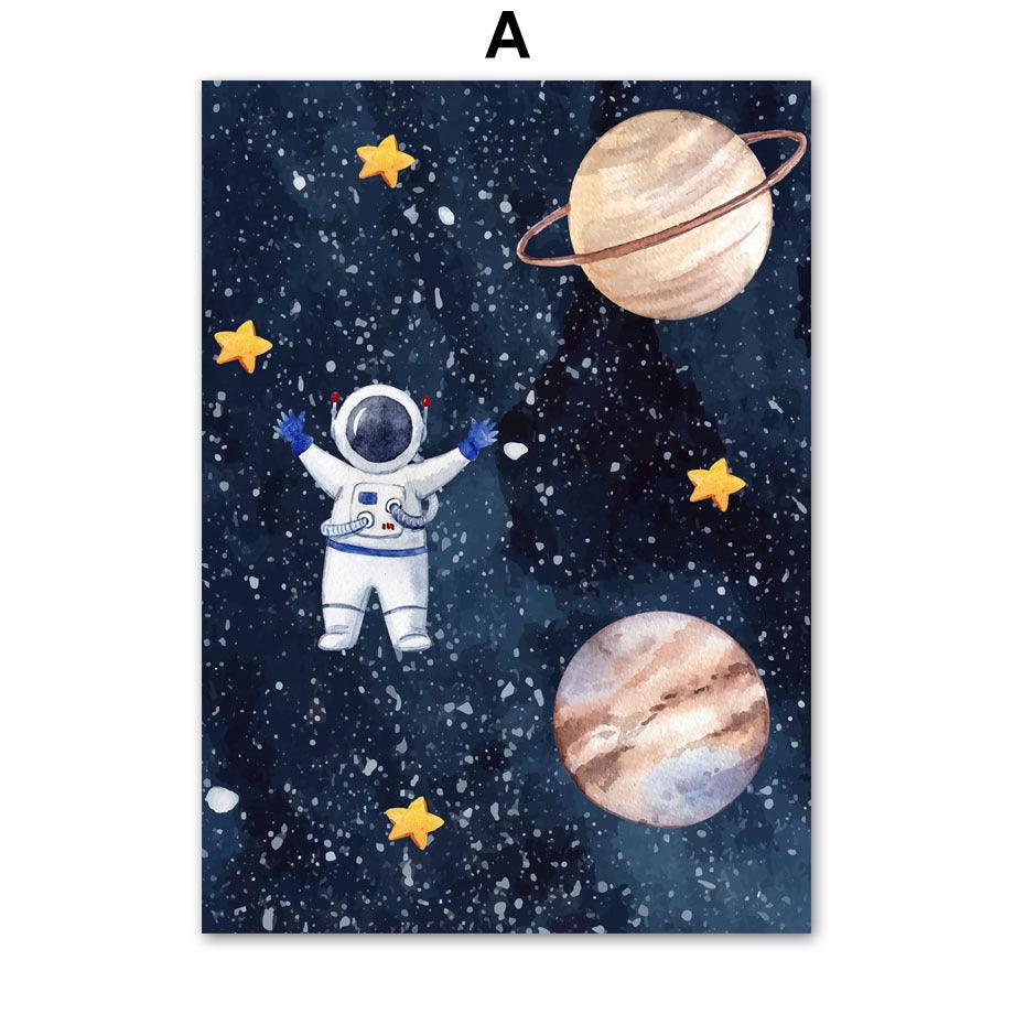 Cosmic Explorer Canvas Art Print - Vogue Aura