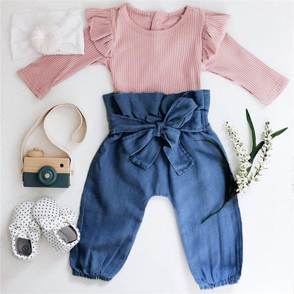 Cotton Long Sleeve Baby Pullover Jumpsuit - Vogue Aura