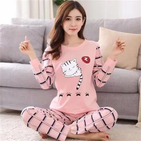 Charming Women’s Pajama Set in Playful Cartoon Print - Vogue Aura