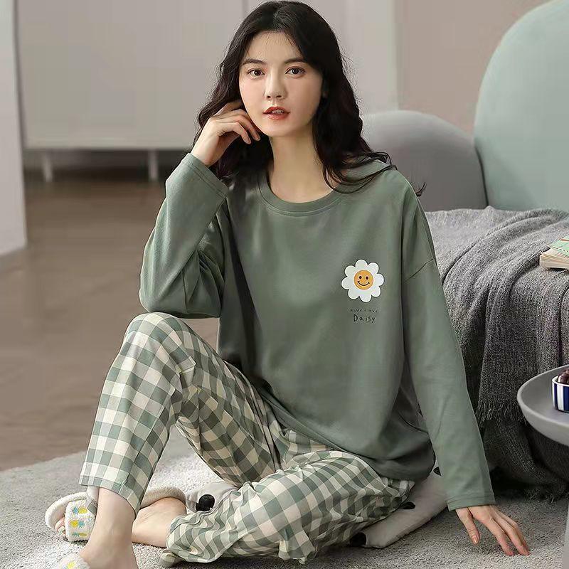 Charming Women’s Pajama Set in Playful Cartoon Print - Vogue Aura