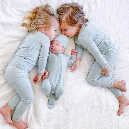 Cozy Cotton Bamboo Fiber Baby Long Johns Set - Vogue Aura