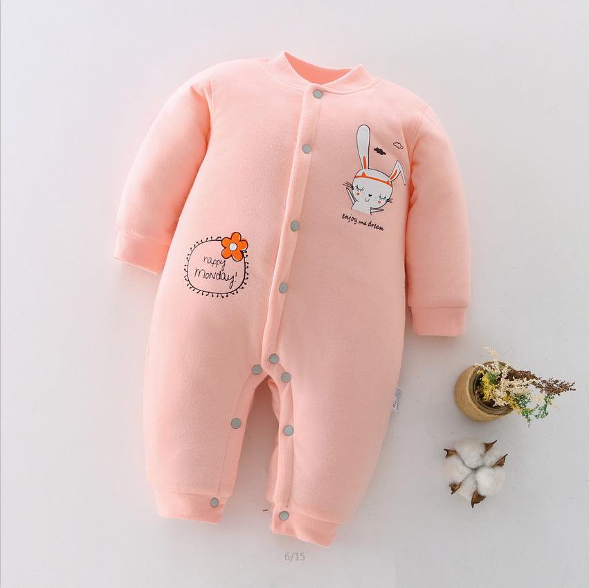 Cozy Cotton Long Sleeve Baby Rompers - Vogue Aura