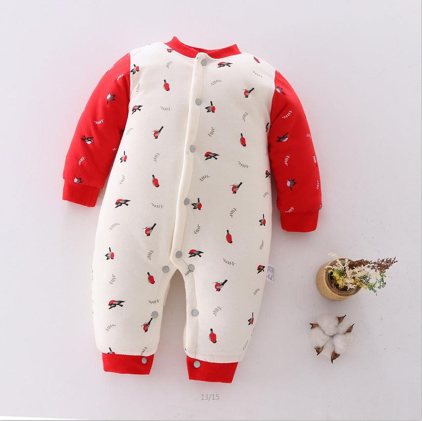 Cozy Cotton Long Sleeve Baby Rompers - Vogue Aura