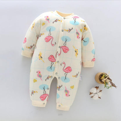 Cozy Cotton Long Sleeve Baby Rompers - Vogue Aura